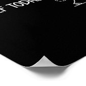 Poster No Golf Today Funny Sad Stickman Golfer Men Women  (Coin)