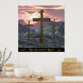 Poster No Greater Love Cross (Cuisine)