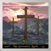 Poster No Greater Love Cross (Devant)