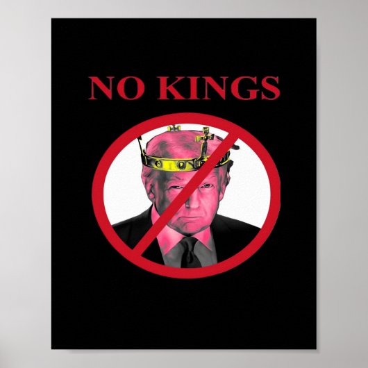 Poster No Kings Anti Creative Graphic Style (Devant)