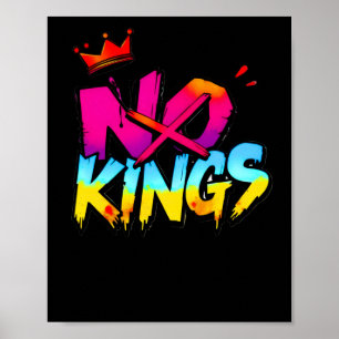 Poster No Kings - Bold Graffiti Statement Sticker