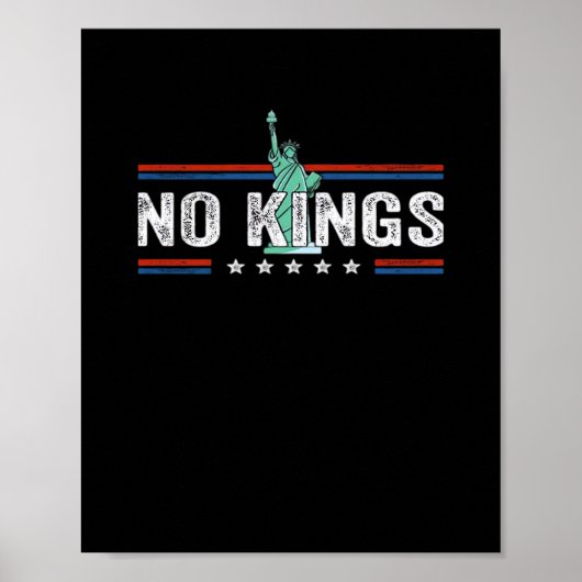Poster No Kings Day Retro Classic Design (Devant)