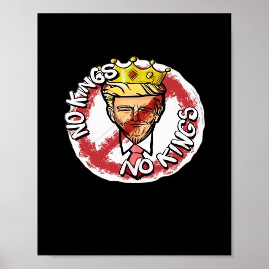 Poster No Kings In America Anti Donald No Kings Day Class (Devant)