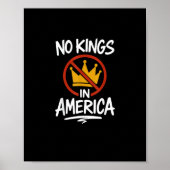 Poster No Kings In America No Crown Minimal Clean (Devant)