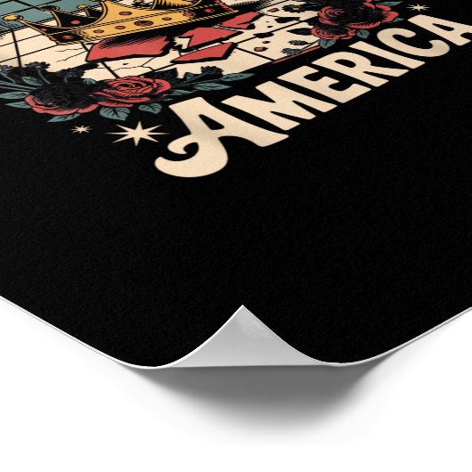 Poster No Kings In America Retro Classic (Coin)