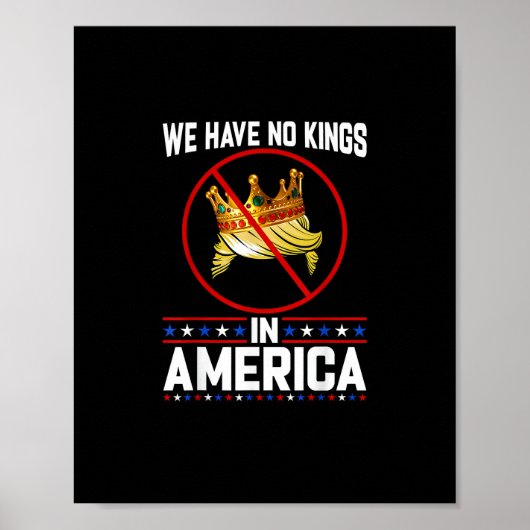 Poster No Kings In America Save I Dissent Minimal Freedom (Devant)