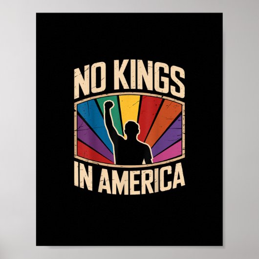 Poster No Kings In America Since 1776 Creative Design (Devant)