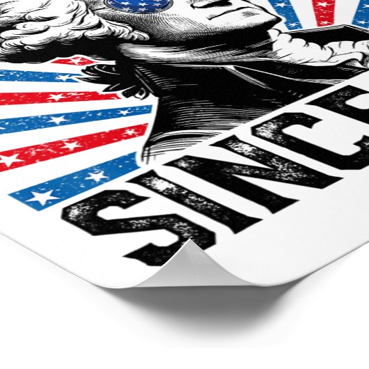 Poster No Kings In America Since 1776 Distressed Usa Flag (Coin)