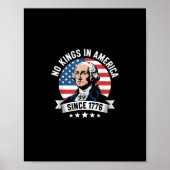 Poster No Kings In America Since 1776 Funny Freedom Vibe (Devant)