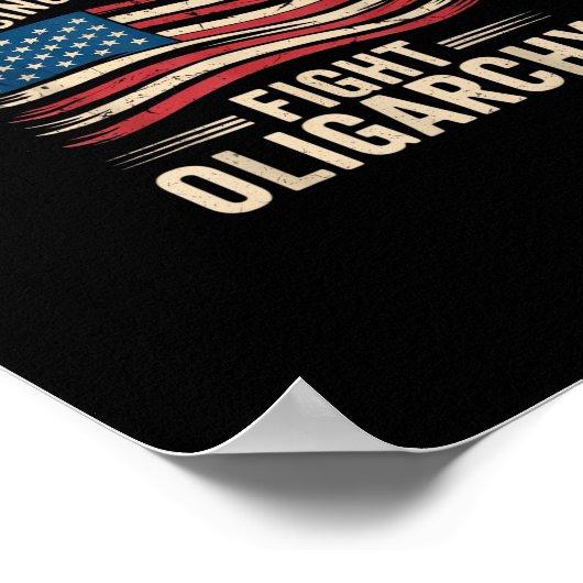 Poster No Kings In America Since 1776  Oligarchy Patrioti (Coin)