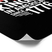 Poster No Kings In America Since 1776 Protest Creative St (Coin)