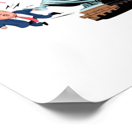 Poster No Kings In USA Statue Of Kicking Out Fump Classic (Coin)