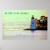 Poster No Man is An Island, par John Dunne (Devant)