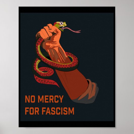 Poster No Mercy For Fascism 2025 Edition (Devant)