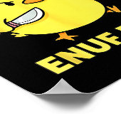 Poster No Mo Nice Enuf Enuf Angry Chick With Knife Sarcas (Coin)