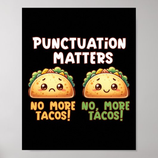 Poster No More Tacos - Ponctuation S Sticker (Devant)