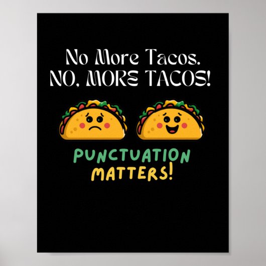 Poster No More Tacos Ponctuation S Sticker5 (Devant)