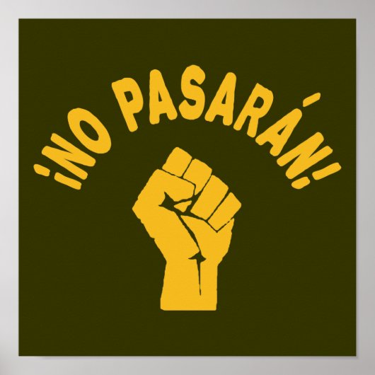 Poster No Pasaran - Ils Ne Peuvent Pas Passer (Devant)