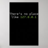 Poster No place Like 127.0.0.1 Programmeur (Devant)