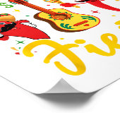 Poster No Siesta Lets Fiesta Sombrero Cinco De Mayo Party (Coin)