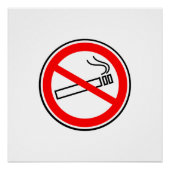 Poster No Smoking Red Circle (Devant)