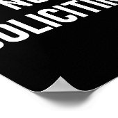Poster No Soliciting, Funny, Jokes, Sarcastic  (Coin)