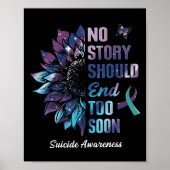 Poster No Story Should End Too Soon Suicide Prevention Aw (Devant)
