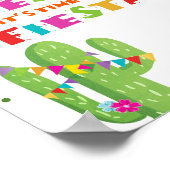 Poster No Time To Siesta Cactus Fiesta Table Sign (Coin)