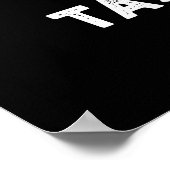 Poster No Tofu Puns Ils sont Tasteless Food Pun Dark BG (Coin)