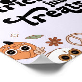 Poster No Tricks Just Treats Ghost Halloween Birthday (Coin)