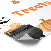 Poster " No Tricks & Treks" Boo Jote Ghost Jeu (Coin)