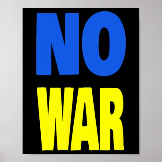 Poster No War Ukraine  (Devant)