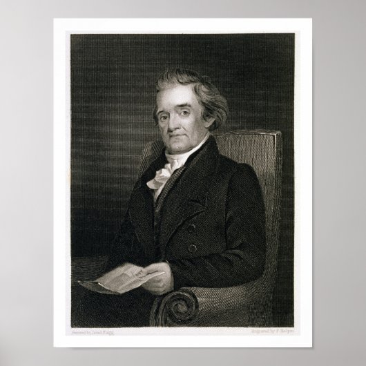 Poster Noah Webster (1758-1843) gravée par Frederick W. (Devant)