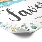 Poster Noah's Ark Eucalyptus Verdure Anniversaire Faveurs (Coin)