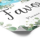 Poster Noah's Ark Green Baby shower d'anniversaire Faveur (Coin)