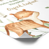 Poster Noah's Ark Greenery Baby Birth Stats Nursery (Coin)