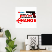 Poster NOBAMA - Gardez Le Changement ! (Bureau à domicile)