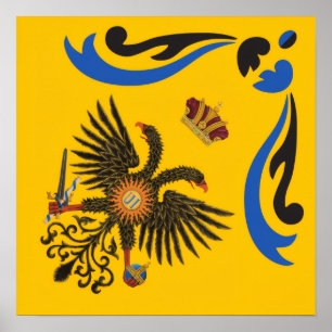 Poster Nobile Contrada dell'Aquila Palio di Siena (Aigle)