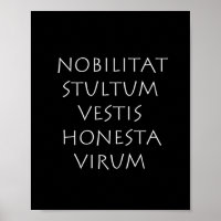 Nobilitat stultum vestis honesta virum
