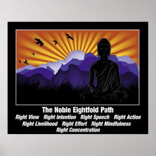 Poster Noble Eightfold Path Buddha