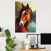 Poster Noblesse Équine (Bureau à domicile)