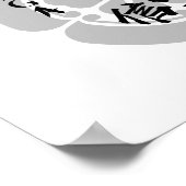 Poster Nobunaga Oda Tenka Fubu Calligraphie (Coin)