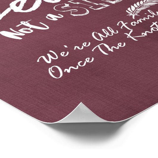 Poster Noces Choisissez un siège et non un côté Roses dor (Coin)