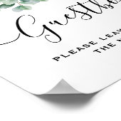 Poster Noces de verdure botanique d'eucalyptus (Coin)