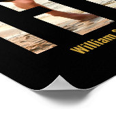 Poster Noces d'Or 2 Photo Moderne 50e Anniversaire (Coin)