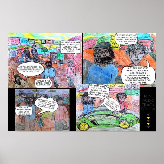 POSTER NOCKLIST COMICS - L'ARRIVÉE (Devant)