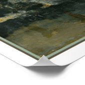 Poster Nocturne en noir et or : la fusée en chute (Coin)