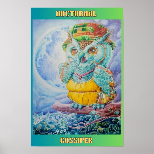 POSTER NOCTURNE GOSSIPER OWL (Devant)