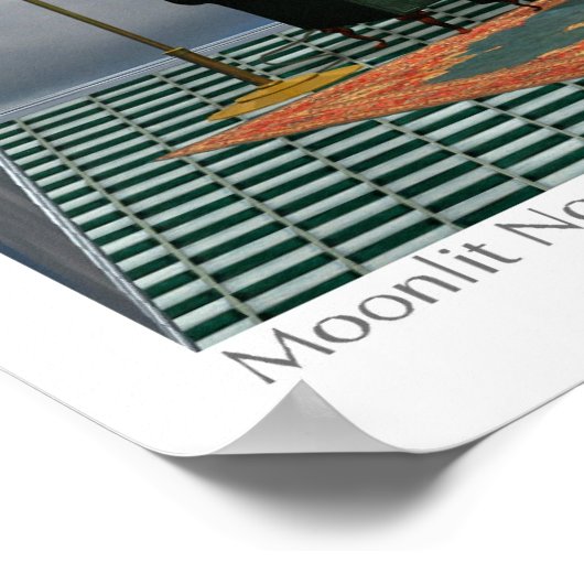 Poster Nocturne Lune (Coin)