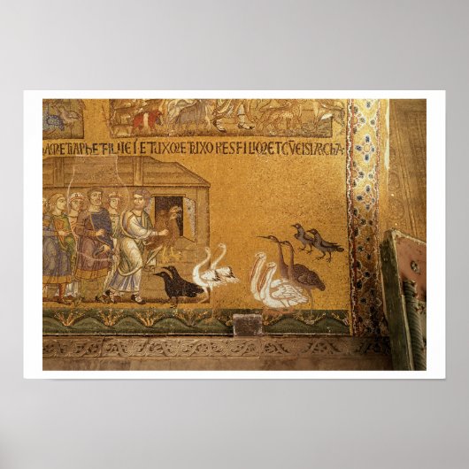 Poster Noé emmenant les Animaux dans l'Arche, mosaïque da (Devant)